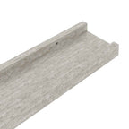 Mensole da Parete 4 pz Grigio Cemento 40x9x3 cm