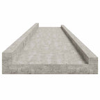 Mensole da Parete 4 pz Grigio Cemento 115x9x3 cm