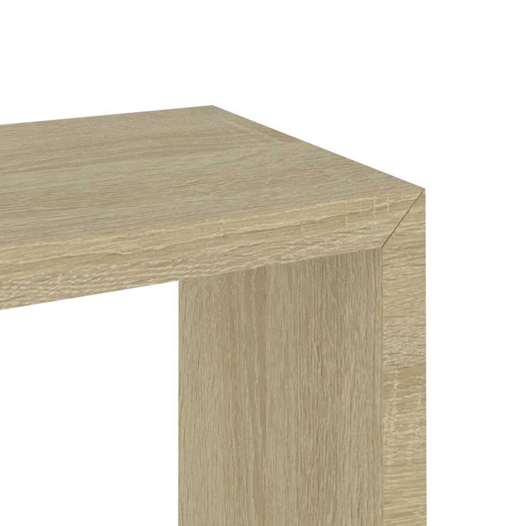 Mensole a Cubo da Parete 3 pz Rovere Sonoma