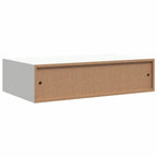 Scaffale con Cassetti da Parete Bianco 40x23,5x10 cm in MDF