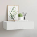 Scaffale con Cassetti da Parete Bianco 40x23,5x10 cm in MDF