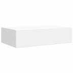Scaffali con Cassetti da Parete 2 pz Bianchi 40x23,5x10 cm MDF