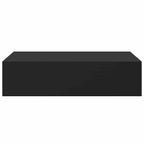 Scaffale con Cassetti da Parete Nero 40x23,5x10 cm in MDF