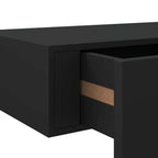 Scaffale con Cassetti da Parete Nero 40x23,5x10 cm in MDF