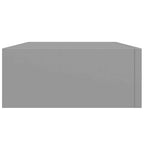 Scaffale con Cassetti da Parete Grigio 40x23,5x10 cm in MDF