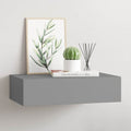 Scaffale con Cassetti da Parete Grigio 40x23,5x10 cm in MDF