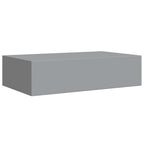Scaffali con Cassetti da Parete 2 pz Grigi 40x23,5x10 cm MDF