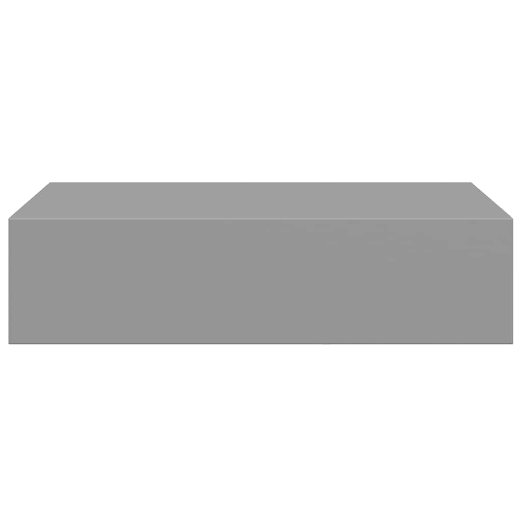 Scaffali con Cassetti da Parete 2 pz Grigi 40x23,5x10 cm MDF