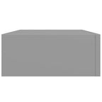 Scaffali con Cassetti da Parete 2 pz Grigi 40x23,5x10 cm MDF