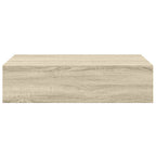 Scaffali con Cassetti da Parete 2 pz Rovere 40x23,5x10 cm MDF