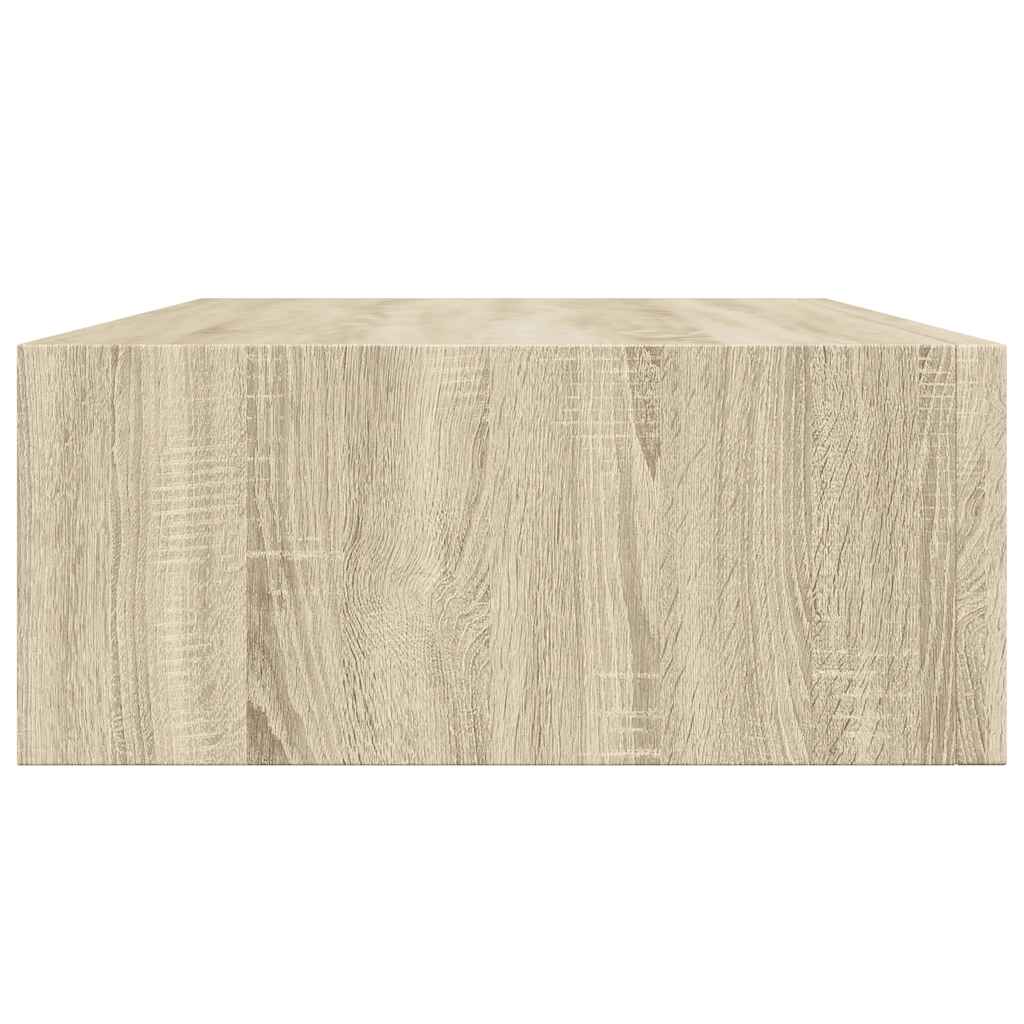 Scaffali con Cassetti da Parete 2 pz Rovere 40x23,5x10 cm MDF
