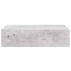 Scaffale con Cassetti da Parete Grigio Cemento 40x23,5x10cm MDF