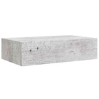 Scaffali con Cassetti 2 pz Grigio Cemento 40x23,5x10 cm in MDF