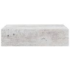 Scaffali con Cassetti 2 pz Grigio Cemento 40x23,5x10 cm in MDF