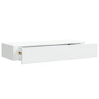 Scaffale con Cassetti da Parete Bianco 60x23,5x10 cm in MDF