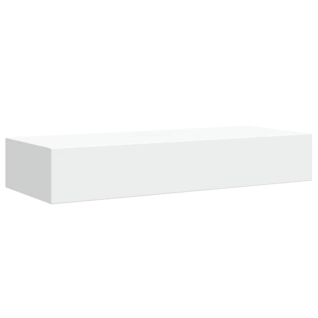 Scaffale con Cassetti da Parete Bianco 60x23,5x10 cm in MDF