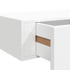 Scaffale con Cassetti da Parete Bianco 60x23,5x10 cm in MDF