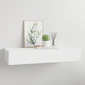 Scaffale con Cassetti da Parete Bianco 60x23,5x10 cm in MDF