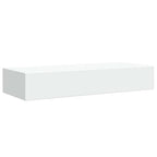 Scaffali con Cassetti da Parete 2 pz Bianchi 60x23,5x10 cm MDF