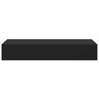 Scaffali con Cassetti da Parete 2 pz Neri 60x23,5x10 cm MDF