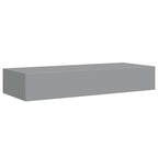 Scaffale con Cassetti da Parete Grigio 60x23,5x10 cm in MDF