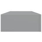 Scaffale con Cassetti da Parete Grigio 60x23,5x10 cm in MDF