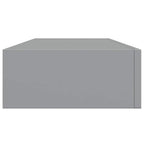 Scaffali con Cassetti da Parete 2 pz Grigi 60x23,5x10 cm MDF
