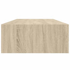 Scaffale con Cassetti da Parete Rovere 60x23,5x10 cm in MDF