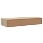 Scaffale con Cassetti da Parete Rovere 60x23,5x10 cm in MDF