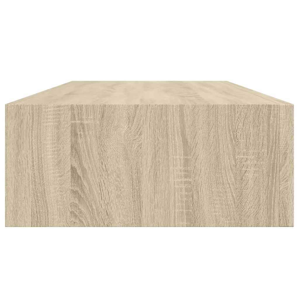 Scaffali con Cassetti da Parete 2 pz Rovere 60x23,5x10 cm MDF