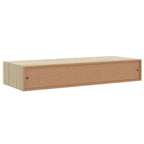 Scaffali a muro con cassetti 2 pz rovere e bianco 60x23,5x10 cm MDF