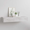 Scaffale con Cassetti da Parete Grigio Cemento 60x23,5x10cm MDF