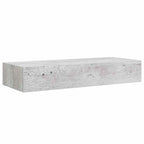 Scaffali con Cassetti 2 pz Grigio Cemento 60x23,5x10 cm in MDF