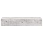 Scaffali con Cassetti 2 pz Grigio Cemento 60x23,5x10 cm in MDF