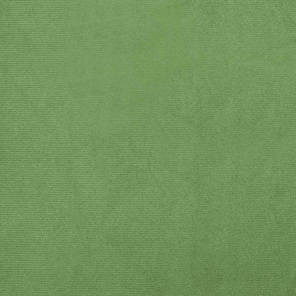 Poltrona Relax con Sgabello Verde Chiaro in Velluto