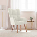 Sedia Relax Bianco Crema Velluto