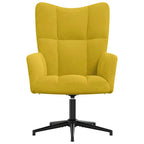 Sedia Relax Giallo Senape in Velluto