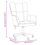 Sedia Relax Bianco Crema Velluto