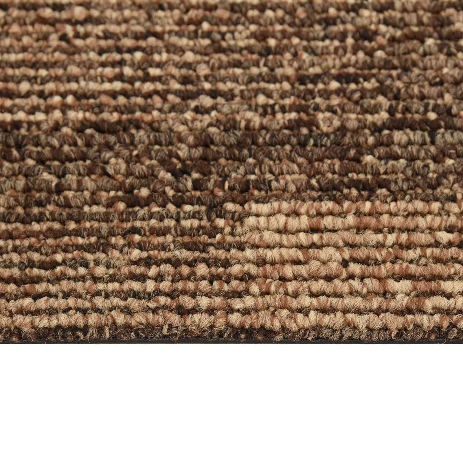 Moquette per pavimenti 20 pcs Marrone 50 x 50 cm PP