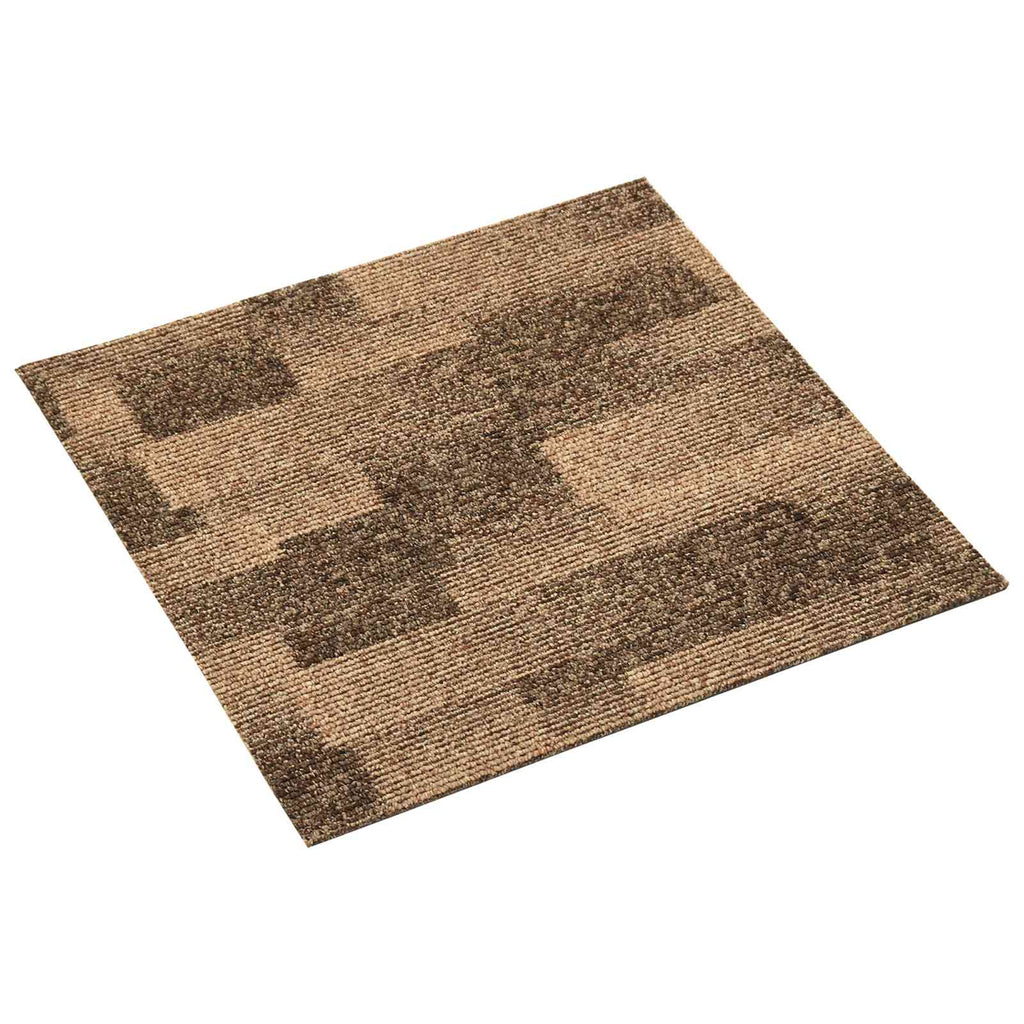Moquette per pavimenti 20 pcs Marrone 50 x 50 cm PP