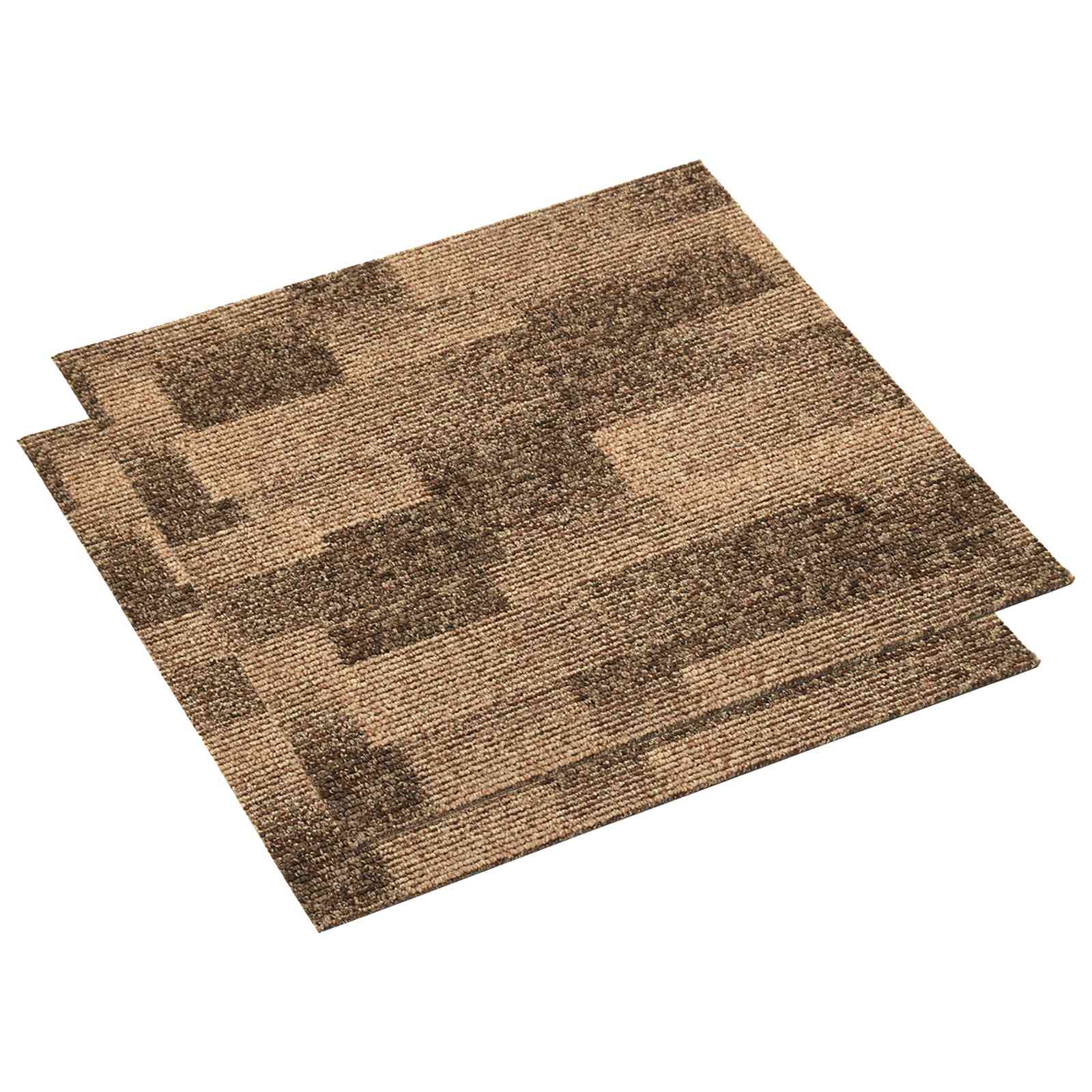 Moquette per pavimenti 20 pcs Marrone 50 x 50 cm PP