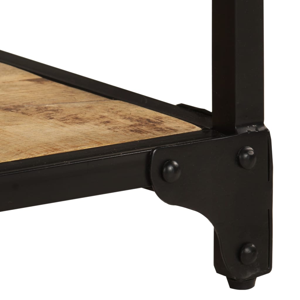 Tavolino da Salotto 90x45x35 cm Legno Massello di Mango Grezzo