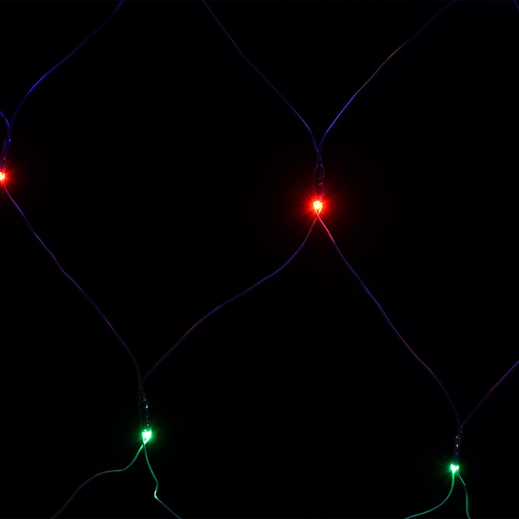 Luci di Natale Rete Colorate 3x2m 204 LED Interni Esterni