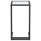 Tavolino per Computer Trasparente 50x35x65 cm Vetro Temperato