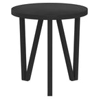 Tavolino Nero Ø35 cm in MDF