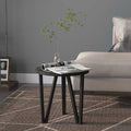 Tavolino Nero Ø35 cm in MDF