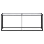 Tavolo Consolle Trasparente 200x35x75,5 cm in Vetro Temperato