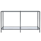 Tavolo Consolle Trasparente 140x35x75,5 cm in Vetro Temperato
