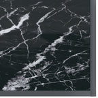 Tavolo Consolle Nero 140x35x75,5 cm in Vetro Temperato