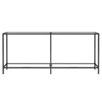 Tavolo Consolle Trasparente 180x35x75,5 cm in Vetro Temperato